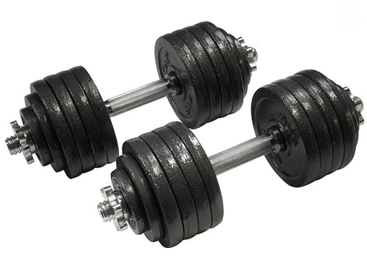 dumbbells iron 105 LB a pair