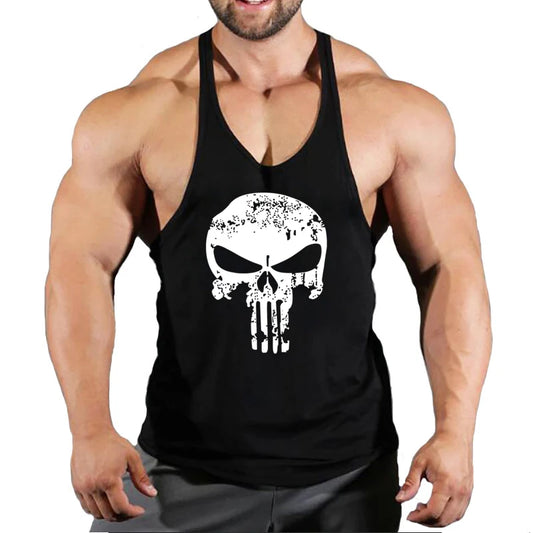 gym shirt skull