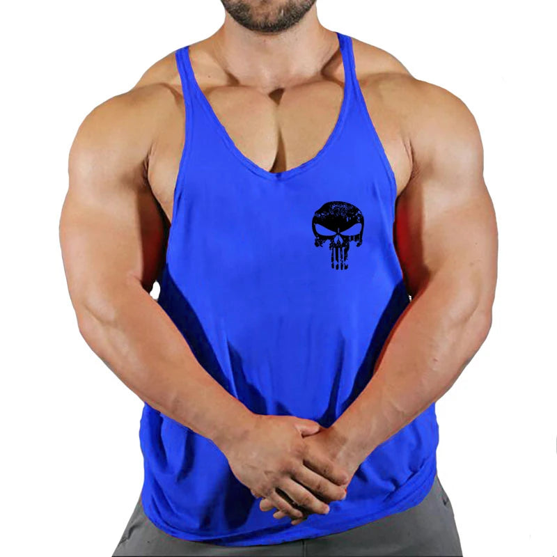 gym shirt skull