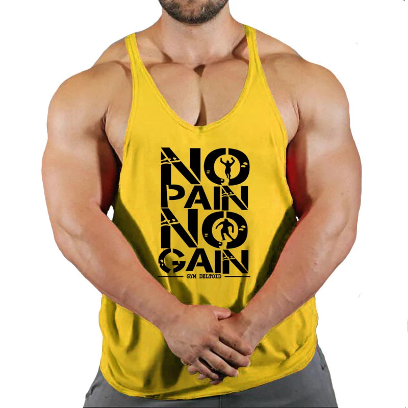 gym shirt no pain no gain