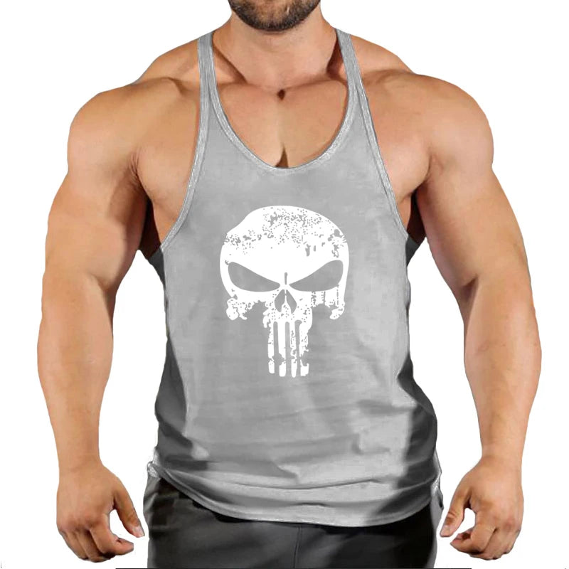 gym shirt skull