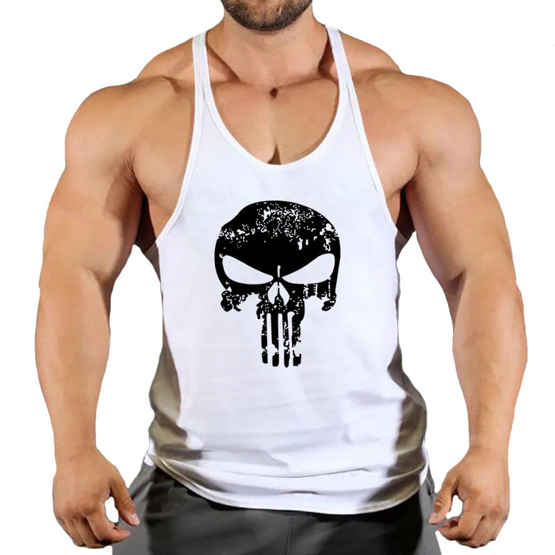 gym shirt skull